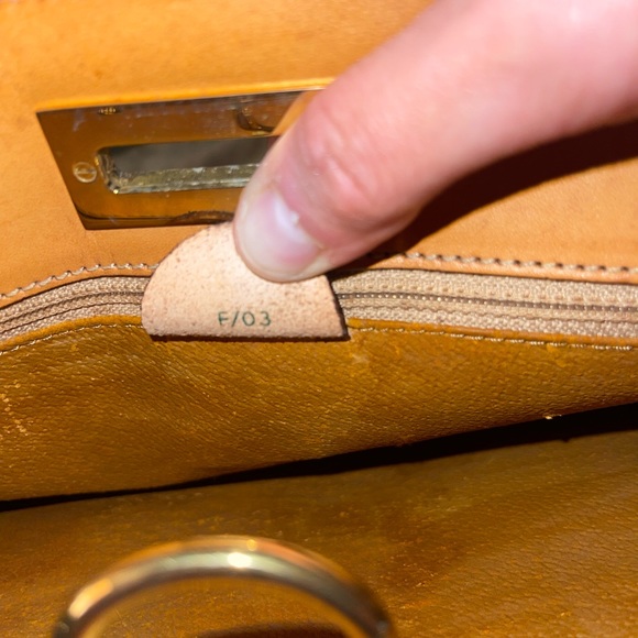 Celine Vintage Macadam Canvas Hand Bag Leather - Picture 4 of 15